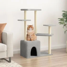 Cat scratcher with light gray sisal posts 107.5 cm by vidaXL, Cat furniture - Ref: Foro24-172071, Price: 38,68 €, Discount: %