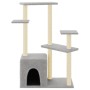 Katzenkratzbaum mit hellgrauen Sisalpfosten 107,5 cm von vidaXL, Katzenmöbel - Ref: Foro24-172071, Preis: 36,18 €, Rabatt: %