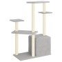 Katzenkratzbaum mit hellgrauen Sisalpfosten 107,5 cm von vidaXL, Katzenmöbel - Ref: Foro24-172071, Preis: 36,18 €, Rabatt: %