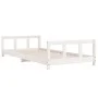 Estructura de cama para niños madera de pino blanco 90x200 cm de vidaXL, Cunas y camas para niños - Ref: Foro24-834424, Preci...