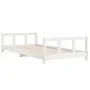 Estructura de cama para niños madera de pino blanco 90x200 cm de vidaXL, Cunas y camas para niños - Ref: Foro24-834424, Preci...