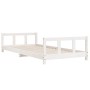White pine wood children's bed frame 90x200 cm by vidaXL, Cribs and beds for children - Ref: Foro24-834424, Price: 94,20 €, D...