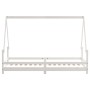 Kinderbettgestell Zirbenholz weiß 90x200 cm von vidaXL, Kinderbetten und Betten für Kinder - Ref: Foro24-834484, Preis: 107,3...