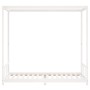 Estructura de cama para niños madera de pino blanco 90x200 cm