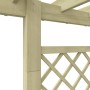 Pérgola con jardinera de madera 162x56x204 cm