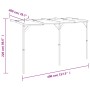 Pérgola cobertizo de madera 2x4x2,2 m