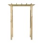Pérgola/Arco de rosas madera impregnada 150x60x204 cm