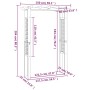 Pérgola/Arco de rosas madera impregnada 150x60x204 cm