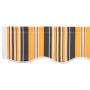 Valance de toldo Multicolor 2.3 x 0.2 m Lona