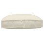 Cojín de palé para asiento Crema 80 x 80 x 12 cm Tela Oxford