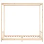 Bettgestell aus massivem Zirbenholz für Kinder 90x200 cm von vidaXL, Kinderbetten und Betten für Kinder - Ref: Foro24-834522,...