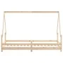 Estructura de cama para niños madera maciza de pino 90x200 cm de vidaXL, Cunas y camas para niños - Ref: Foro24-834483, Preci...