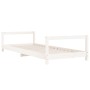 Kinderbettgestell Zirbenholz weiß 90x200 cm von vidaXL, Kinderbetten und Betten für Kinder - Ref: Foro24-834394, Preis: 79,69...