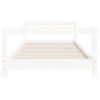 Kinderbettgestell Zirbenholz weiß 90x200 cm von vidaXL, Kinderbetten und Betten für Kinder - Ref: Foro24-834394, Preis: 79,69...