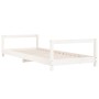 Kinderbettgestell Zirbenholz weiß 90x200 cm von vidaXL, Kinderbetten und Betten für Kinder - Ref: Foro24-834394, Preis: 79,69...