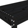 Banco de jardín madera maciza de pino negro 80x38x45 cm by vidaXL, garden benches - Ref: Foro24-825090, Price: 65,15 €, Disco...