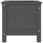 Solid gray pine wood planter 40x40x39 cm by vidaXL, Pots and planters - Ref: Foro24-825249, Price: 52,61 €, Discount: %