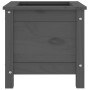 Jardinera madera maciza de pino gris 40x40x39 cm de vidaXL, Maceteros y jardineras - Ref: Foro24-825249, Precio: 52,61 €, Des...