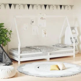 White pine wood children's bed frame 80x200 cm by vidaXL, Cribs and beds for children - Ref: Foro24-834481, Price: 103,19 €, ...