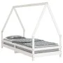 White pine wood children's bed frame 80x200 cm by vidaXL, Cribs and beds for children - Ref: Foro24-834481, Price: 103,19 €, ...