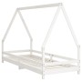 White pine wood children's bed frame 80x200 cm by vidaXL, Cribs and beds for children - Ref: Foro24-834481, Price: 104,16 €, ...