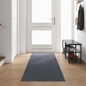 Runner de Alfombra Gris 80 x 400 cm tela en Alfombras | Comprar online en Foro24
