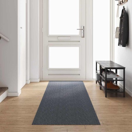 Runner de Alfombra Gris 80 x 400 cm tela en Alfombras | Comprar online en Foro24