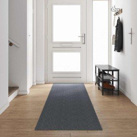 Runner de Alfombra Gris 80 x 500 cm tela en Alfombras | Comprar online en Foro24