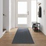 Runner de Alfombra Gris 80 x 500 cm tela en Alfombras | Comprar online en Foro24