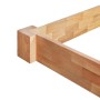 Solid oak wood bed frame 90x200 cm by vidaXL, Beds and slatted bases - Ref: Foro24-247256, Price: 180,82 €, Discount: %