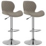 Taburetes de cocina 2 unidades terciopelo gris claro de vidaXL, Taburetes de cocina - Ref: Foro24-334911, Precio: 123,14 €