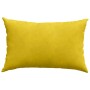 Cojines de sofá 2 pcs Amarillo 60 x 40 cm Tela de pana