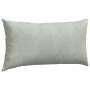 Cojines de sofá 2 pcs Gris Claro 80 x 40 cm Tela de pana