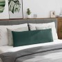 Cojines de sofá 2 pcs Verde oscuro 120 x 40 cm Tela de pana