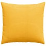 Cojines de sofá 2 pcs Amarillo Claro 50 x 50 cm Tela de pana