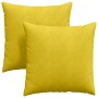 Cojines de sofá 2 pcs Amarillo 60 x 60 cm Tela de pana