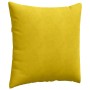 Cojines de sofá 2 pcs Amarillo 60 x 60 cm Tela de pana