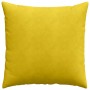 Cojines de sofá 2 pcs Amarillo 60 x 60 cm Tela de pana