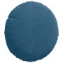 Cojines para asiento 2 pcs Azul Ø 40 x 13 cm Terciopelo