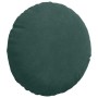 Cojines para asiento 2 pcs Verde oscuro Ø 40 x 13 cm Terciopelo