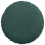 Cojines para asiento 2 pcs Verde oscuro Ø 40 x 13 cm Terciopelo