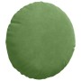 Cojines para asiento 2 pcs Verde claro Ø 40 x 13 cm Terciopelo