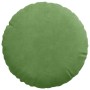 Cojines para asiento 2 pcs Verde claro Ø 40 x 13 cm Terciopelo