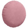 Cojines para asiento 2 pcs Rosa Ø 40 x 13 cm Terciopelo