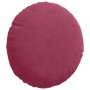 Cojines para asiento 2 pcs Rojo vino Ø 40 x 13 cm Terciopelo