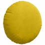 Cojines para asiento 2 pcs Amarillo Ø 40 x 13 cm Terciopelo