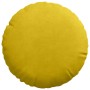 Cojines para asiento 2 pcs Amarillo Ø 40 x 13 cm Terciopelo