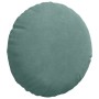 Cojines para asiento 2 pcs Verde Mar Ø 40 x 13 cm Terciopelo