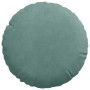 Cojines para asiento 2 pcs Verde Mar Ø 40 x 13 cm Terciopelo