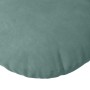 Cojines para asiento 2 pcs Verde Mar Ø 40 x 13 cm Terciopelo